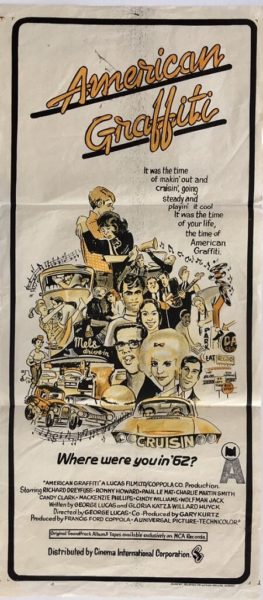 Amercian graffiti daybill (1) American Graffiti australian daybill poster 1973