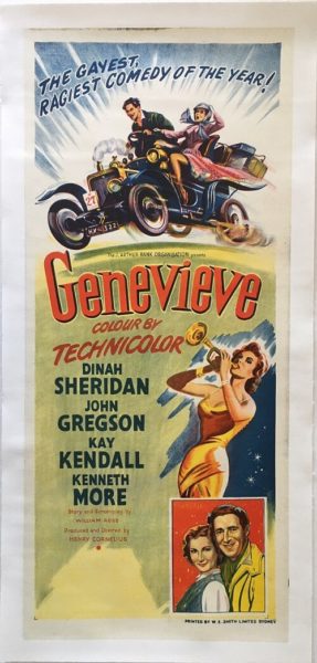 Genevieve daybill Linen backed (1) (1) Genevieve Australian NZ daybill poster 1954 linen backed