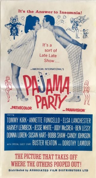 Pajama Party Daybill 2 (1) Pajama party australian daybill poster 1964