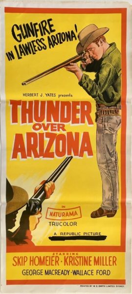 Thunder-Over-Arizona-Daybill Thunder Over Arizona Australian daybill poster 1956