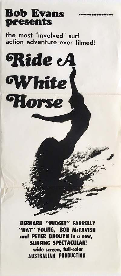 Ride A White Horse Australian Daybill Movie Poster Surfing Classic Ride A White Horse Australian Daybill Movie Poster Surfing Classic