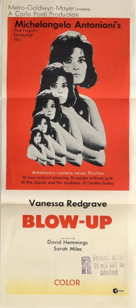 blow up 1967 austraian daybill poster DB2 blow up blow-up 1967 austraian daybill poster DB2