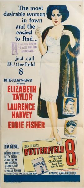 butterfield 8 australian daybill poster 1960 butterfield 8 australian daybill poster 1960 elizabeth taylor