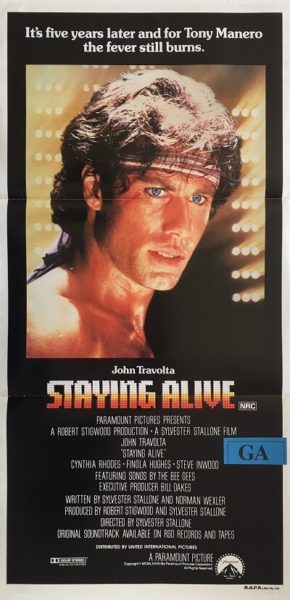 staying alive australian daybill poster staying alive australian daybill poster 1978