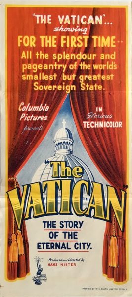 the vatican australian daybill poster 1950 the vatican australian daybill poster 1950 vactican city pope movie