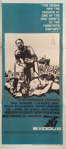 exodus australian daybill poster exodus australian daybill poster 1960