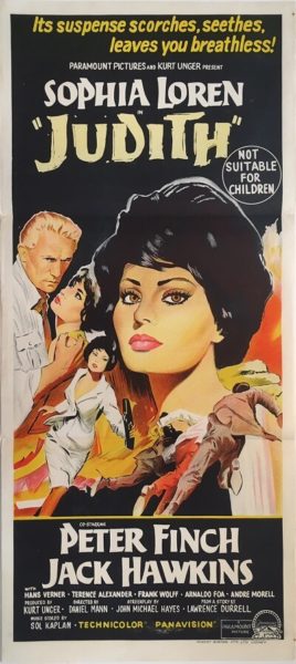 judith austrlian daybill poster sophia loren judith austrlian daybill poster sophia loren 1966