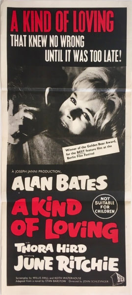 a kind of loving daybill poster a kind of loving australian daybill poster alan bates 1962