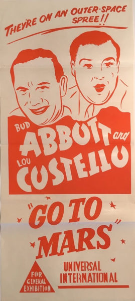 abbott and costello go to mars australian one sheet abbott and costello go to mars australian daybill poster 1953