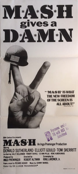 mash gives a damn australian daybill poster mash gives a damn australian daybill poster