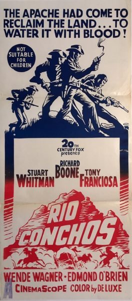 rio conchos australian daybill poster western wende wagner rio conchos australian daybill poster western wende wagner