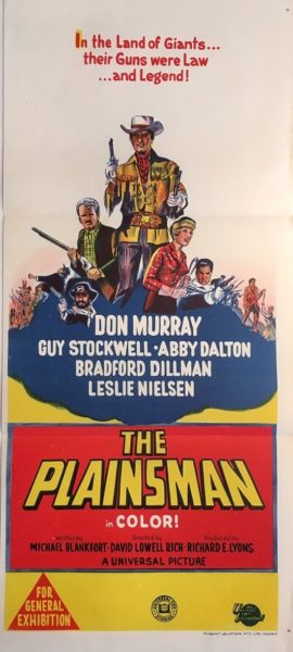 the plainsman australian daybill poster western don murray leslie nielsen the plainsman australian daybill poster western don murray leslie nielsen