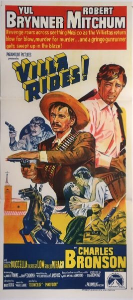 villa rides australian daybill poster mexican western yul brynner robert mitchum charles bronson villa rides australian daybill poster mexican western yul brynner robert mitchum charles bronson