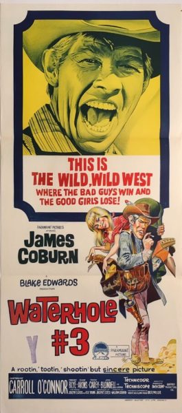 waterhole 3 australian daybill poster western james coburn waterhole #3 australian daybill poster western james coburn