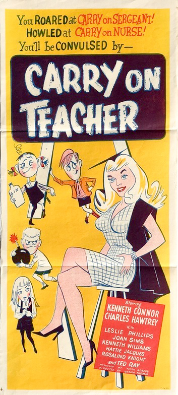 Carry On Teacher Australian Daybill Poster