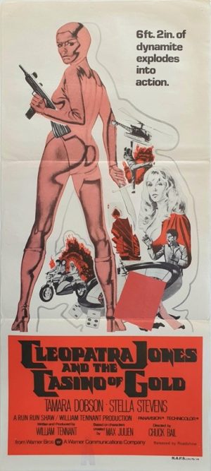 Cleopatra Jones and the Casino of Gold Blaxploitation Australian daybill movie poster with Tamara Dobson (1975)