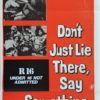 Don't Just Lie There Say Something Australian Daybill movie poster (127)