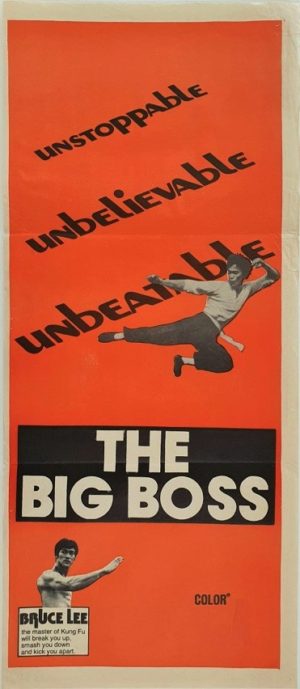 Bruce Lee the Big Boss Australian daybill movie poster