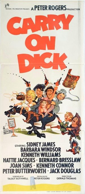 Carry On Dick Australian Daybill Movie Poster With Sid James 19