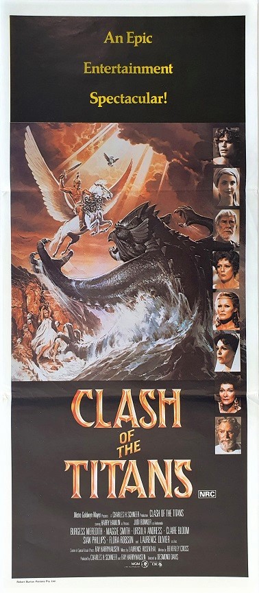 CLASH OF THE TITANS (1981) US original issue 1 Sheet ***Harry