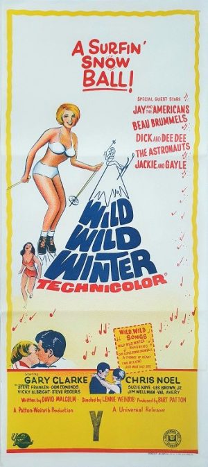 Wild Wild Winter Ski Themed Australian Daybill Movie Poster