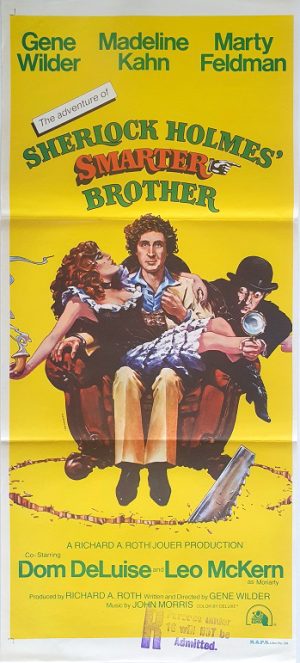 Sherlock Holmes Smarter Brother Australian Daybill Movie Poster Gene Wilder