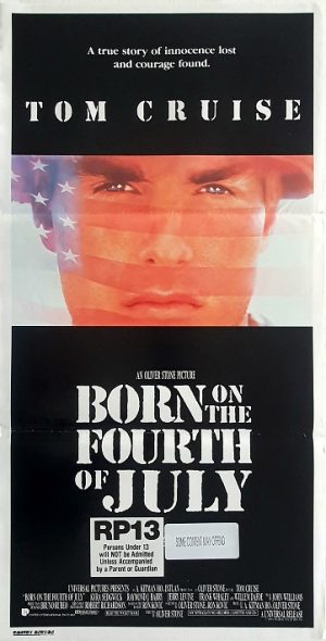 Born On The Forth Of July Tom Cruise Australian Daybill Movie Poster