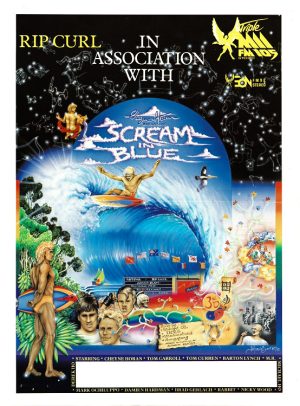 Scream In Blue Australian Surfing Movie Poster