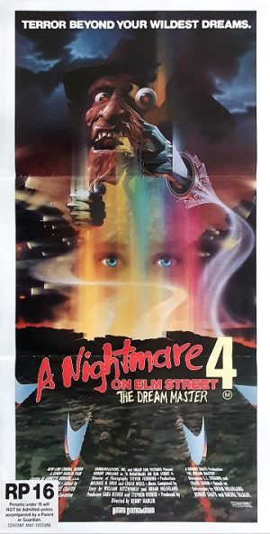 A Nightmare On Elm Street 4 Australian Daybill Movie Poster