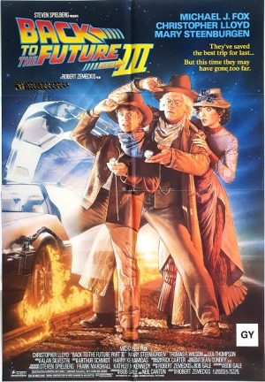 Back To The Future Part 3 Australian One Sheet Movie Poster Drew Struzan (1)