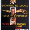 Goldfinger James Bond 007 Rereleaseus One Sheet Movie Poster 1980s (8) Edited