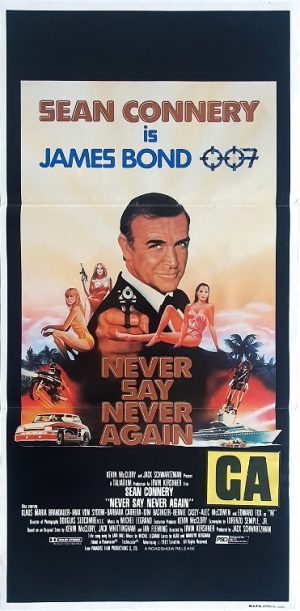 James Bond Never Say Never Again Australian Daybill Movie Poster (2)