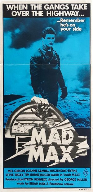 Mad Max Australian Daybill Movie Poster Mel Gibson