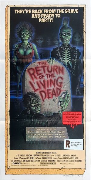 Return Of The Living Dead Australian Daybill Movie Poster