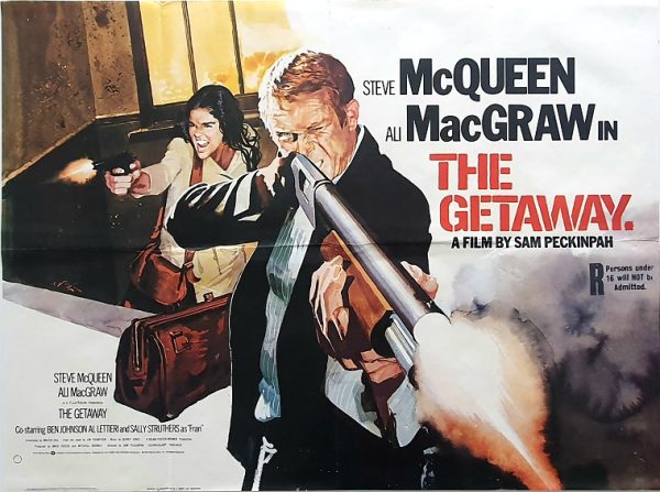 Steve Mcqueen The Getaway Uk Quad Poster Rerelease (5)