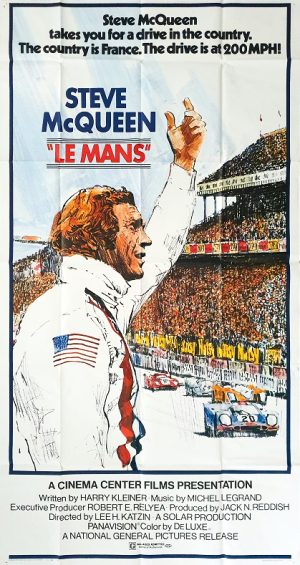 Le Mans Us 3 Sheet Movie Poster Steve Mcqueen 1971 Racing