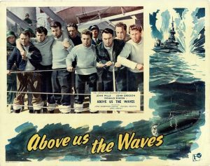 Above Us The Waves Uk Lobby Card John Mills Ww2 Film Submarines (1)