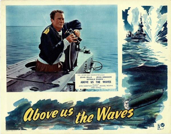 Above Us The Waves Uk Lobby Card John Mills Ww2 Film Submarines (3)