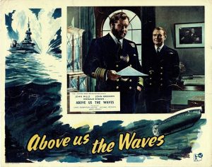 Above Us The Waves Uk Lobby Card John Mills Ww2 Film Submarines (6)