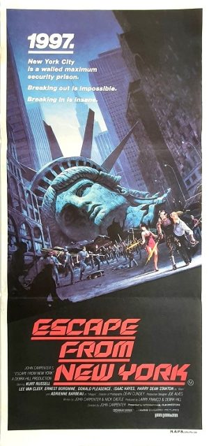 Escape From New York Australian Daybill Movie Poster (1)