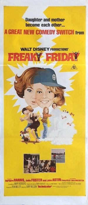 Freaky Friday Australian Daybill Movie Poster Walt Disney (5)