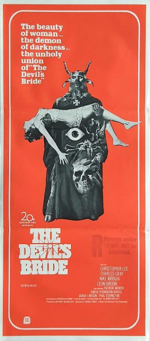 The Devils Bride The Devil Rides Out Daybill Movie Poster (1) Edited