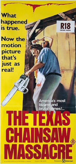 The Texas Chainsaw Massacre Australian Daybill Movie Poster (1) Edited