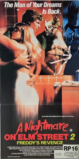 A Nightmare On Elm Street 2 Australian Daybill Movie Poster (1)