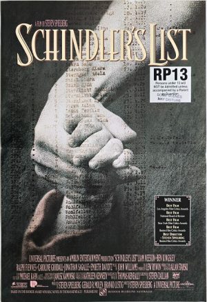 Schindlers List Australian Mini Movie Poster