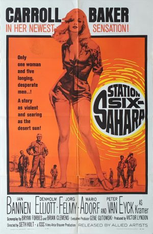 Station Six Sahara Us One Sheet Movie Poster Carroll Baker 1964