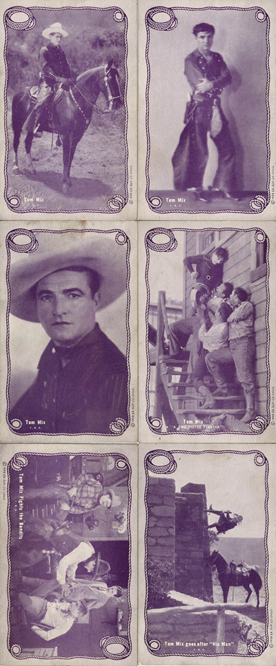 1920s Cowboy Actor Postcards Tom Mix (1)