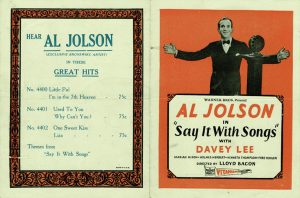 Al Jolson Say It With Songs 1929 Us Herald (1)