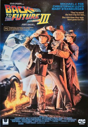 Back To The Future Part 3 Australian Video One Sheet Movie Poster (1)