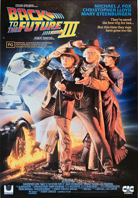 Back To The Future Part 3 Australian Video One Sheet Movie Poster (1) Back To The Future Part 3 Australian Video One Sheet Movie Poster (1)